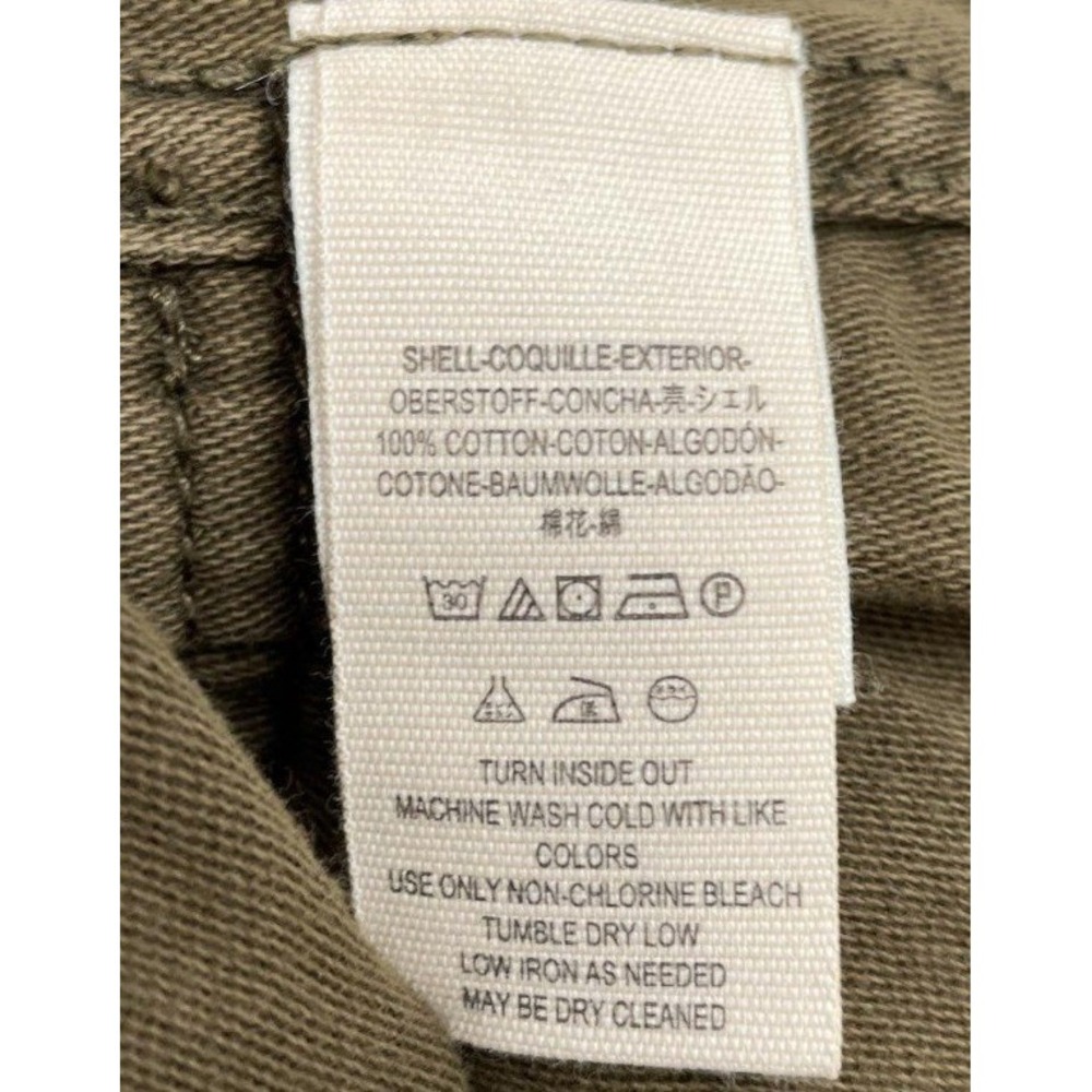 Free People Olive Green Lace Up Sleeve Utility Jacket Cotton XS Boho Military - Picture 5 of 5